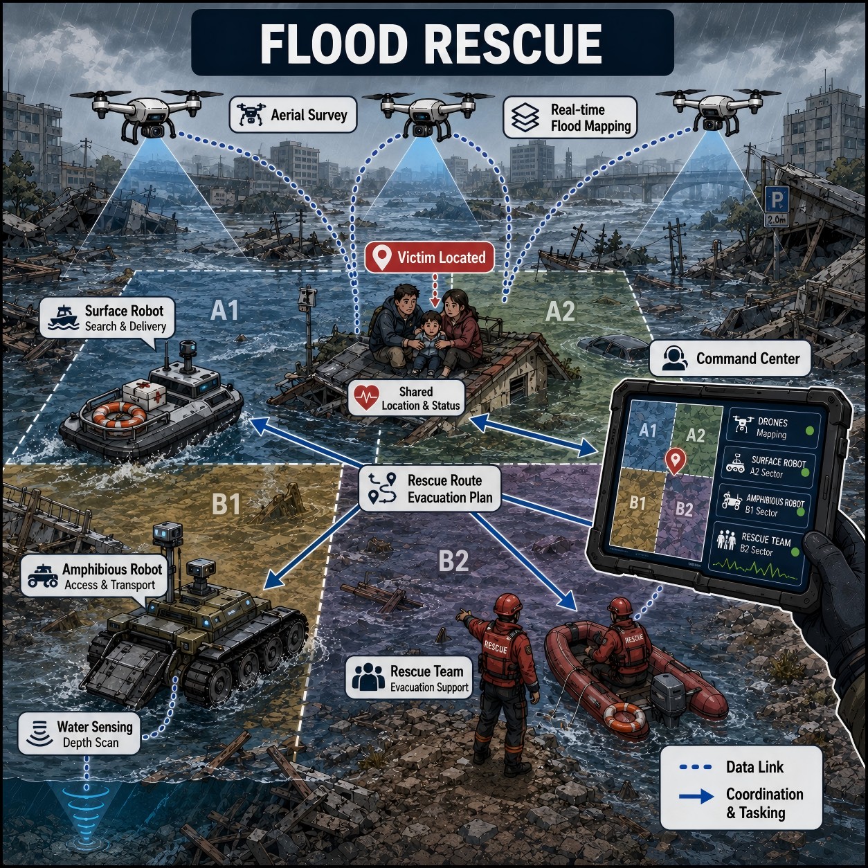 Flood rescue operations
