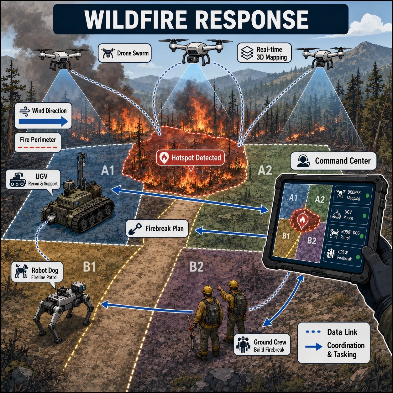 Wildfire response coordination